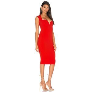 NWT Nookie Madonna Midi Dress in Cherry, Size Small